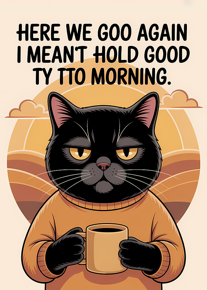 Grumpy Cat Coffee Morning