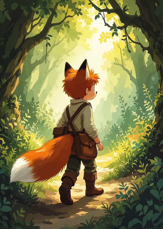 Fox Boy in Forest Adventure