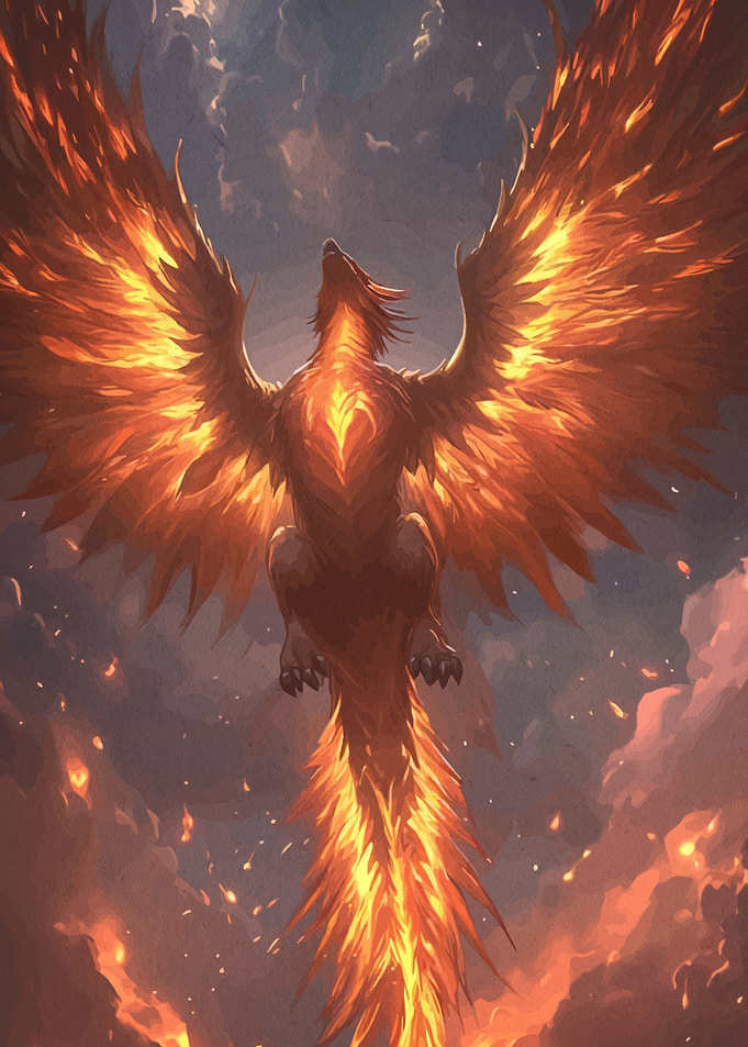 Fiery Phoenix Rising