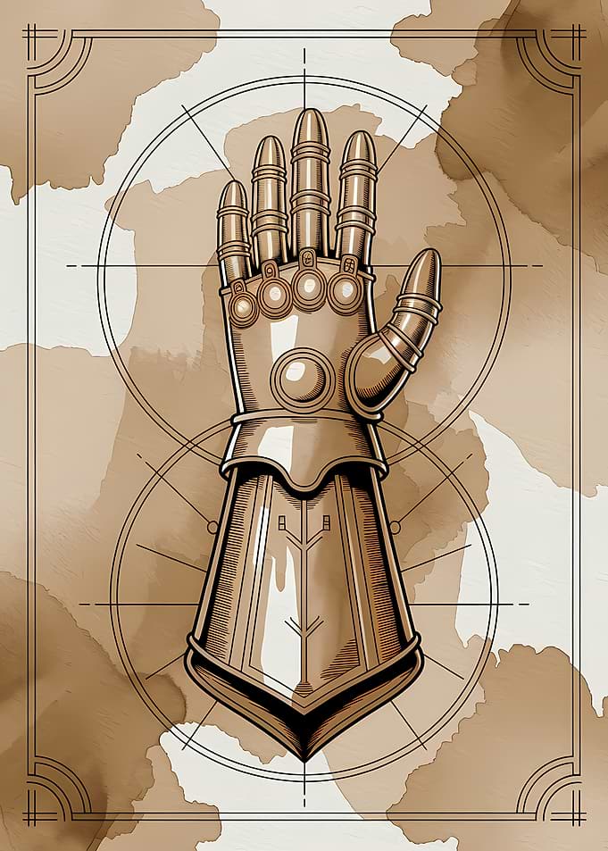 Gauntlet Blueprint Art