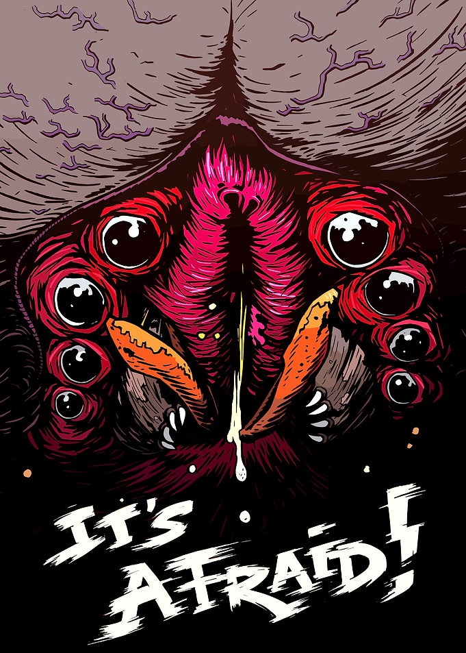 Monster with Many Eyes Illustration