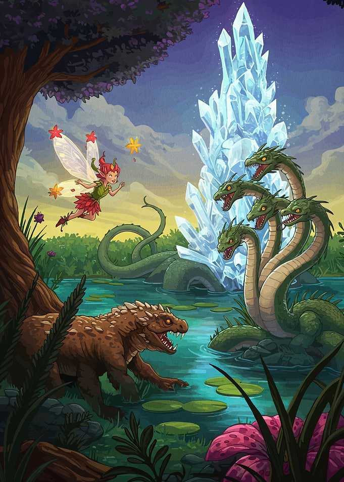 Fantasy Fairy Tale Creature Encounter