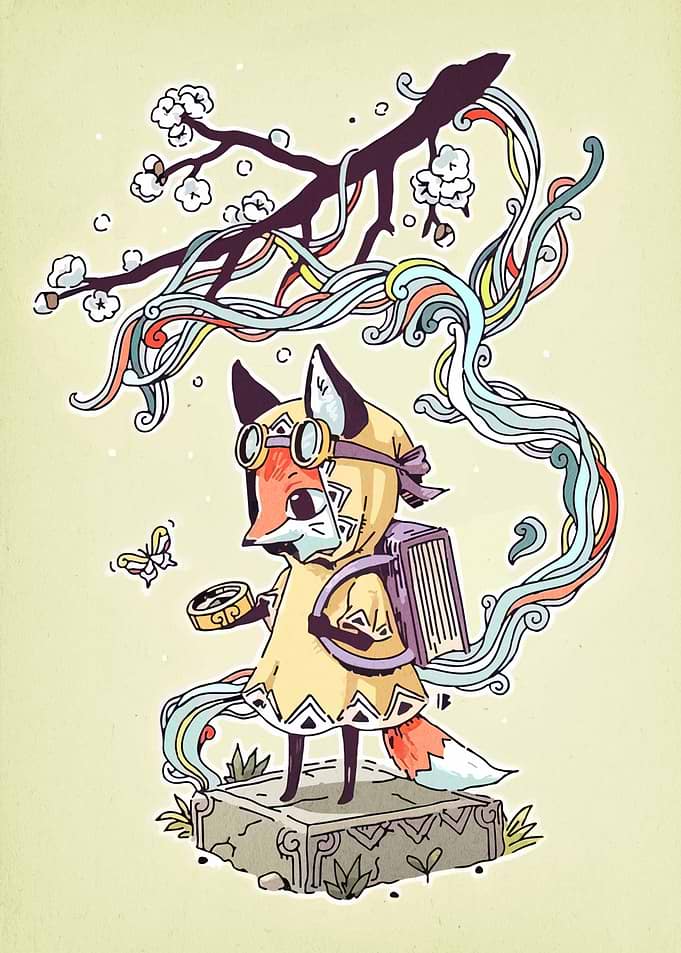 Fox Explorer with Compass and Book