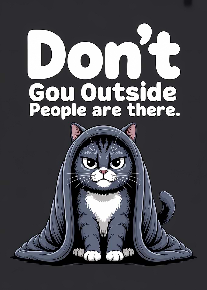 Grumpy Cat Under Blanket