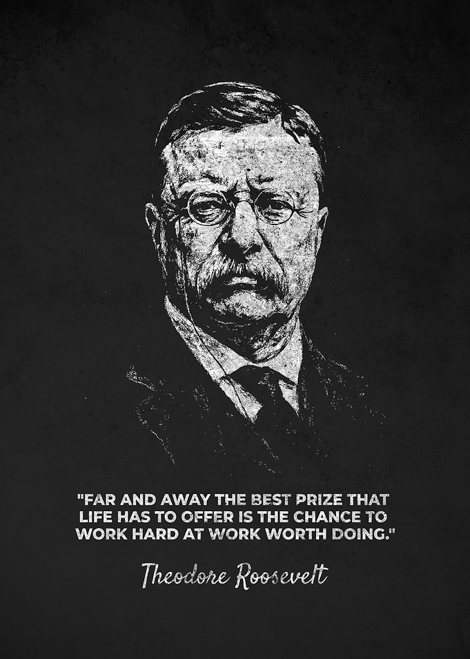 Theodore Roosevelt Chance Quote Portrait