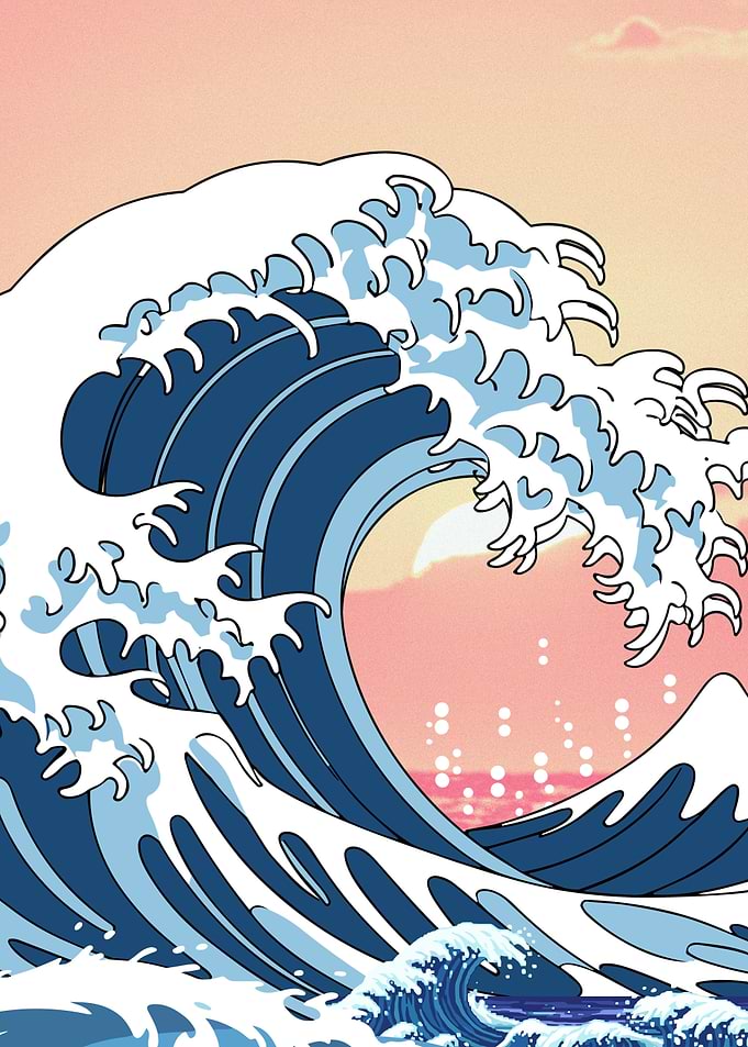 Great Wave Illustration