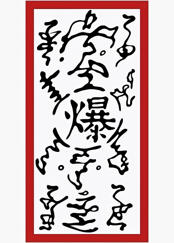 Explosive Tag with Japanese Characters