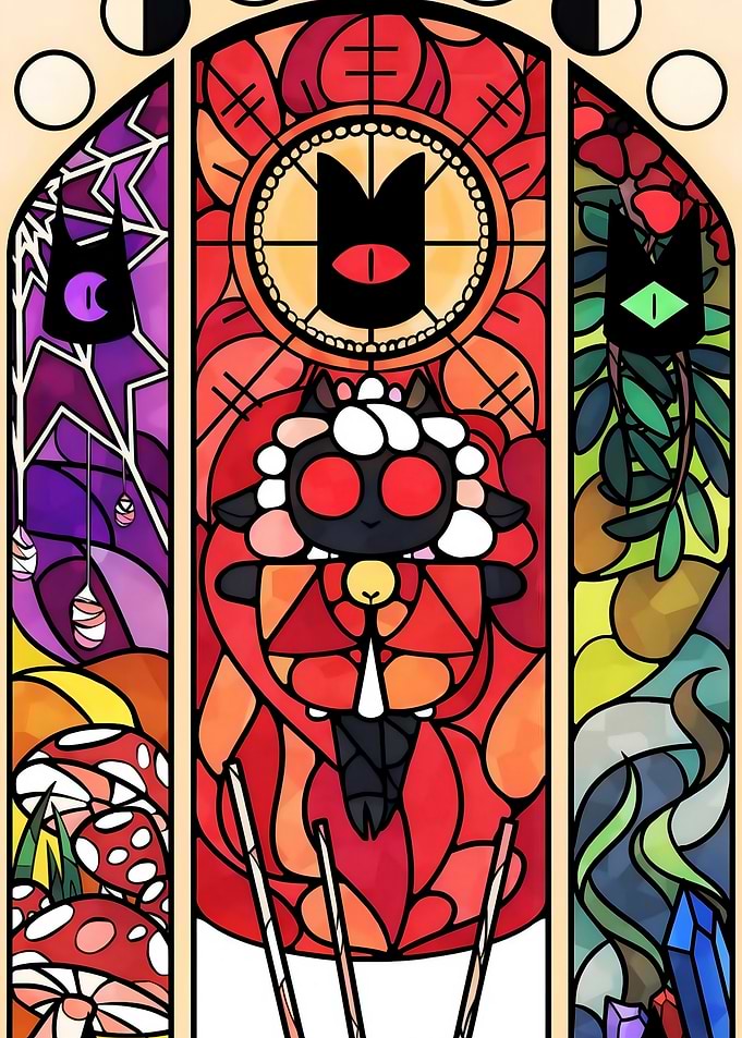 Cult of the Lamb Stained Glass