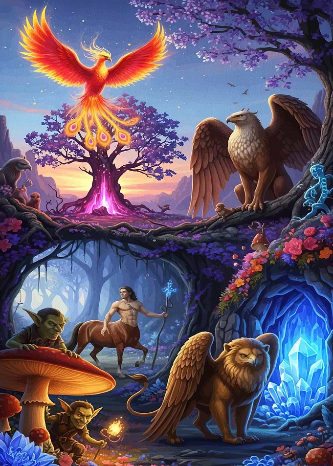 Fantasy Creatures Enchanted Forest