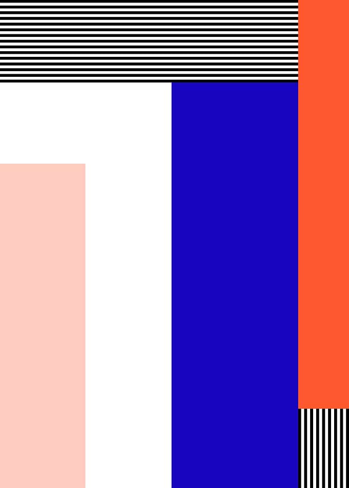 Abstract Color Block Composition