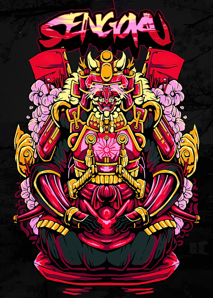 Sengoku Samurai Illustration