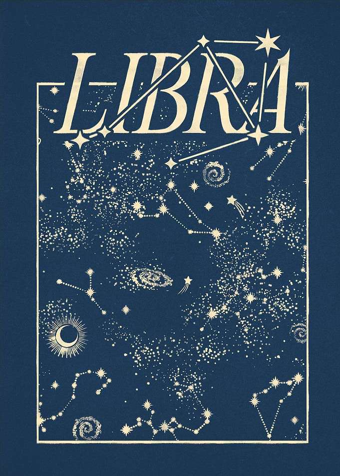 Libra Constellation Art Print