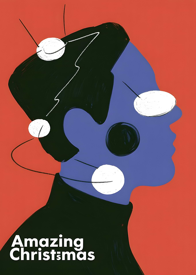 Amazing Christmas Abstract Portrait