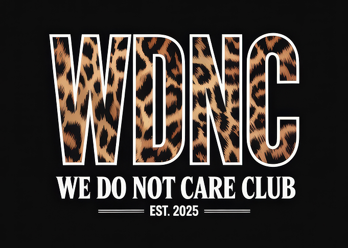 We Do Not Care Club Leopard Print