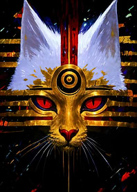 Egyptian Cat God Artwork