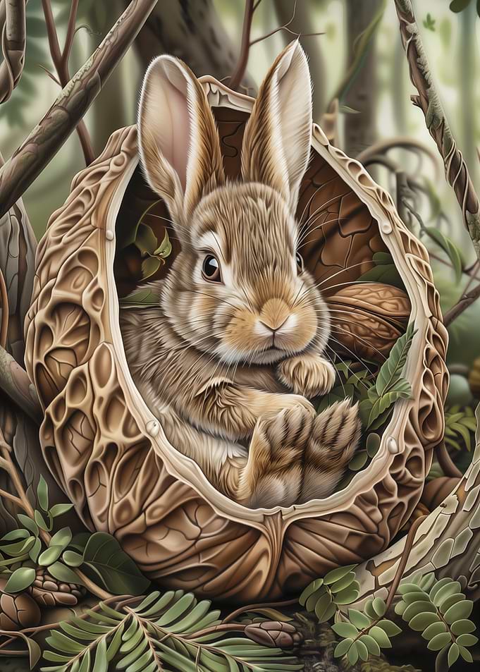 Rabbit in a Walnut Shell