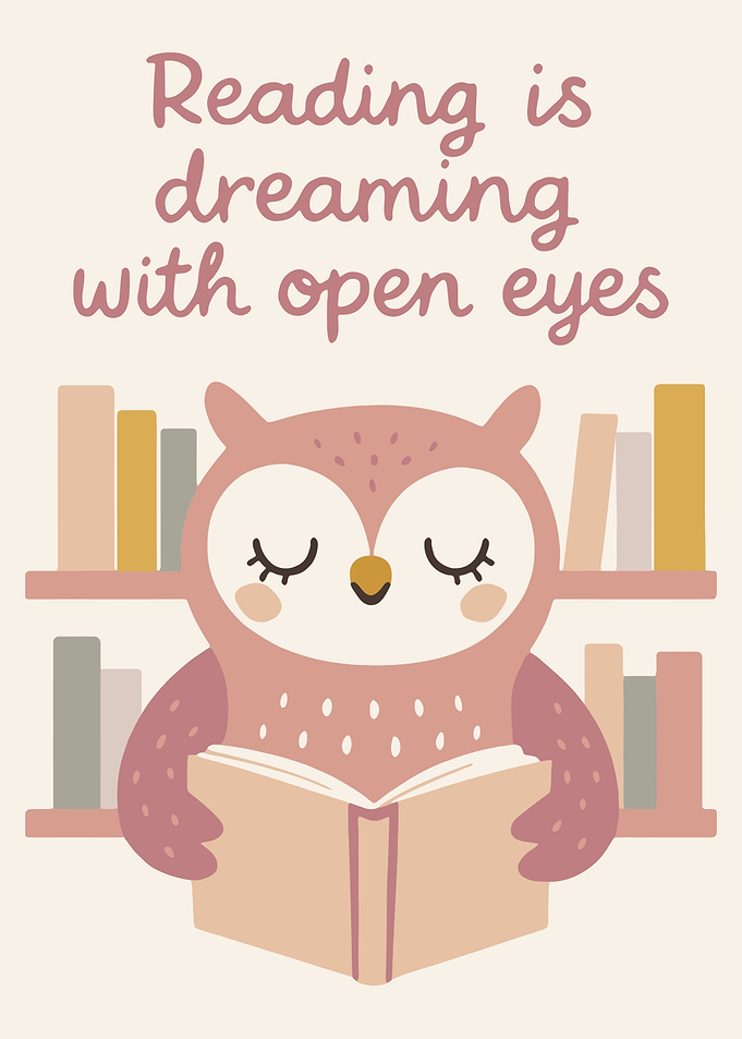 Reading Owl Illustration