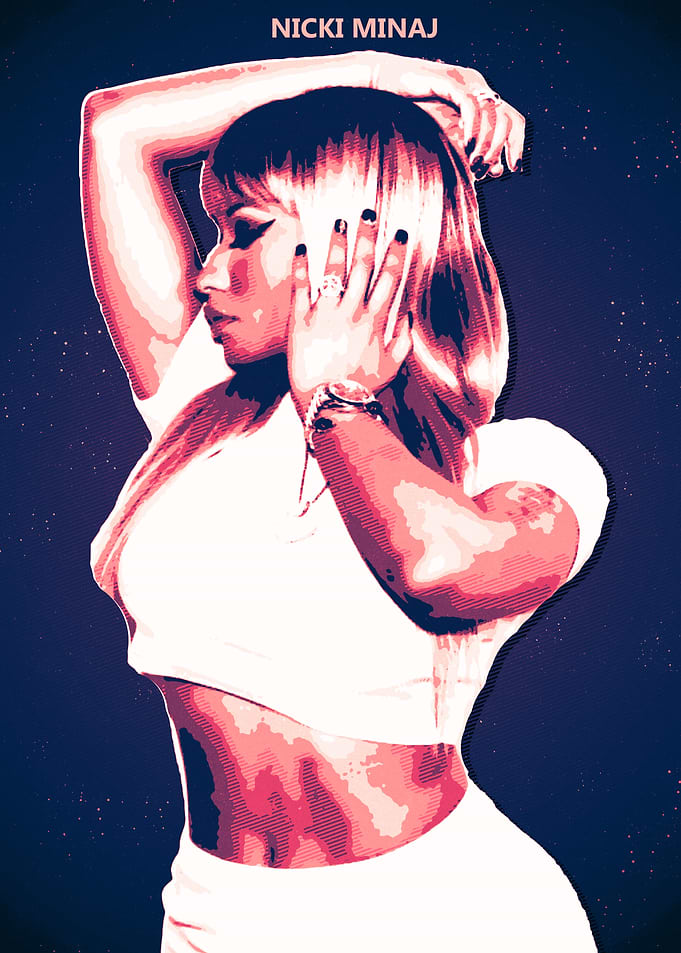 Nicki Minaj Pop Art Portrait
