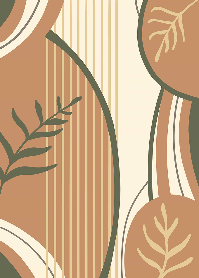 Boho Abstract Plant 2