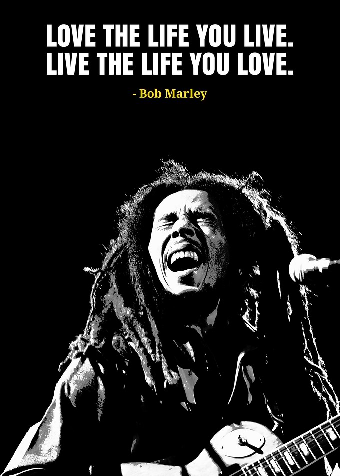 Bob Marley Quote Poster