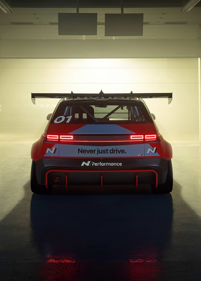 Hyundai N Performance Race Car Rear