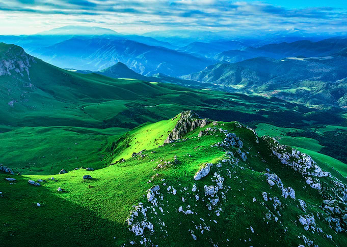 Lush Green Mountain Landscape