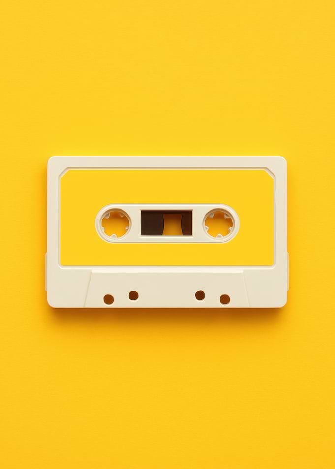 Nostalgic Mixtape Minimalist - Pop Art Cassette Tape