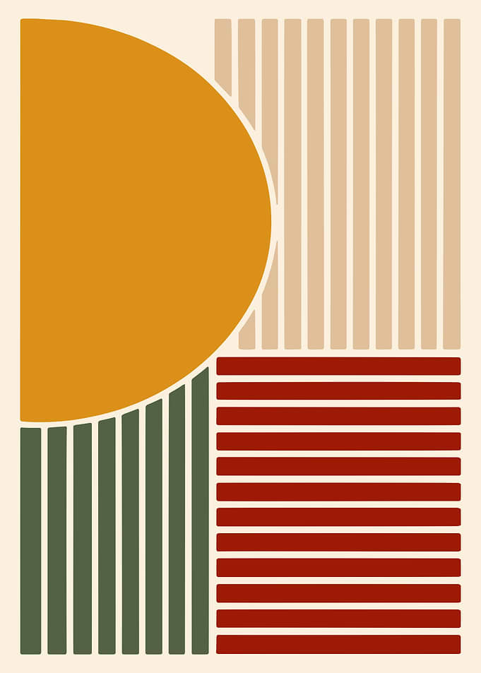 Abstract Geometric Shapes Art