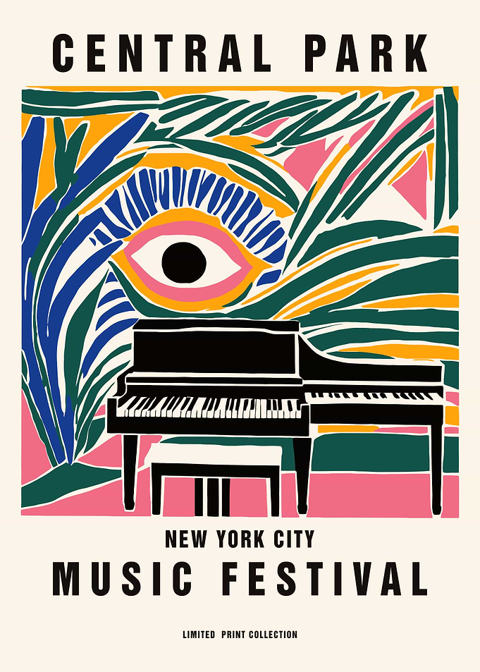 Central Park Music Festival Poster