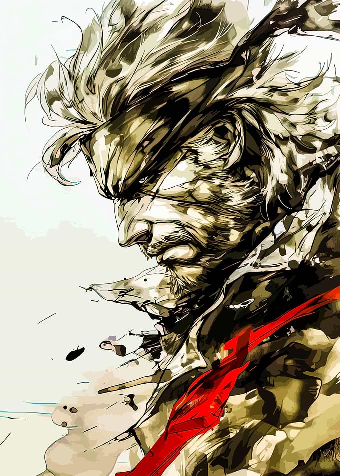 Solid Snake Illustration