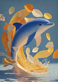 Sapphire Splash Dolphin