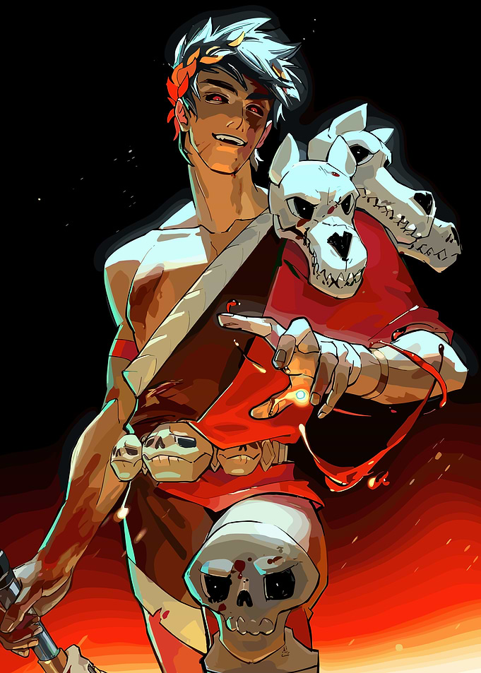 Zagreus from Hades Game Illustration