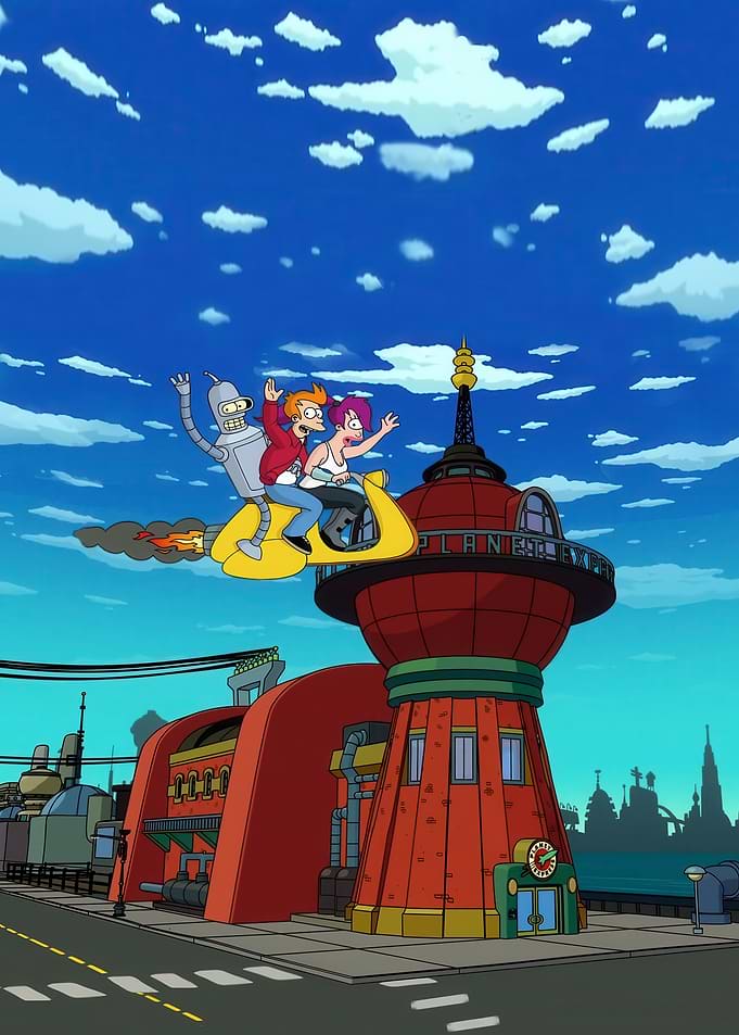 Futurama: Planet Express Crew in Flight