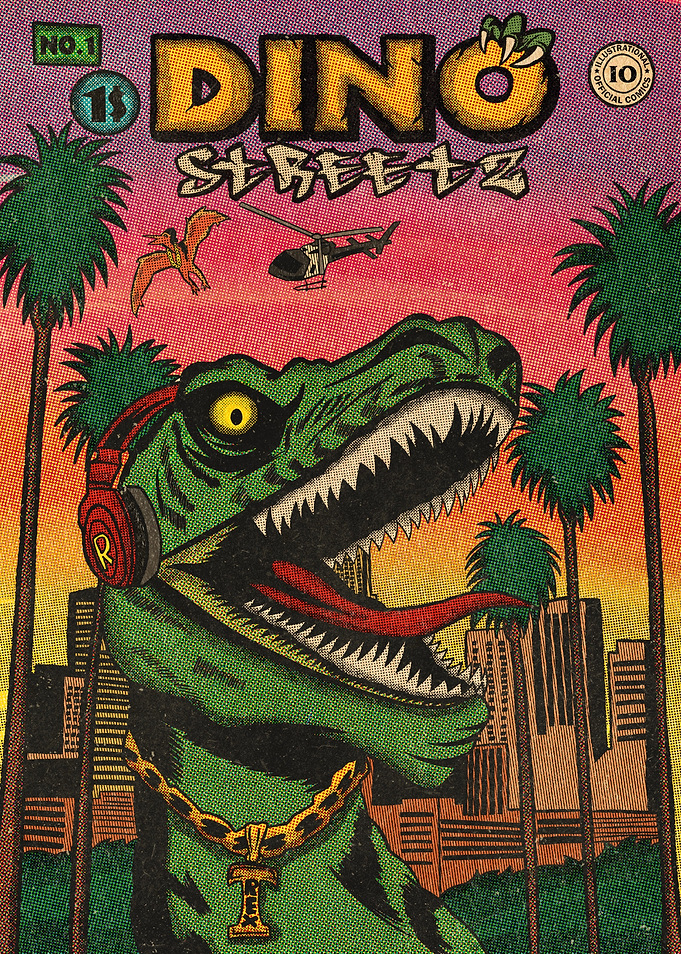 Dino Streetz Comic Book Cover