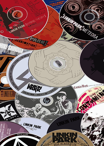 Linkin Park Album Cover Collage