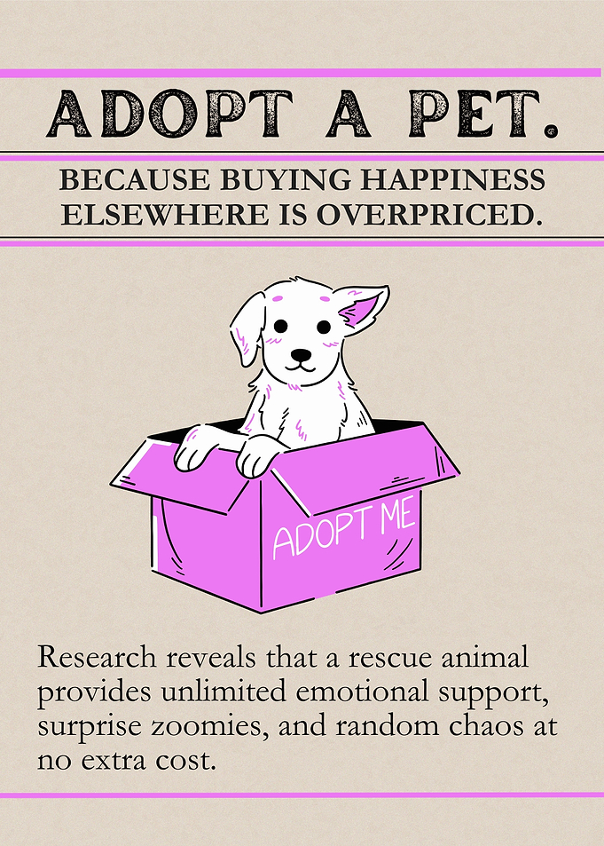 Adopt a Pet Cute Dog Illustration