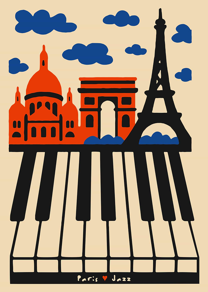 Paris Jazz Poster
