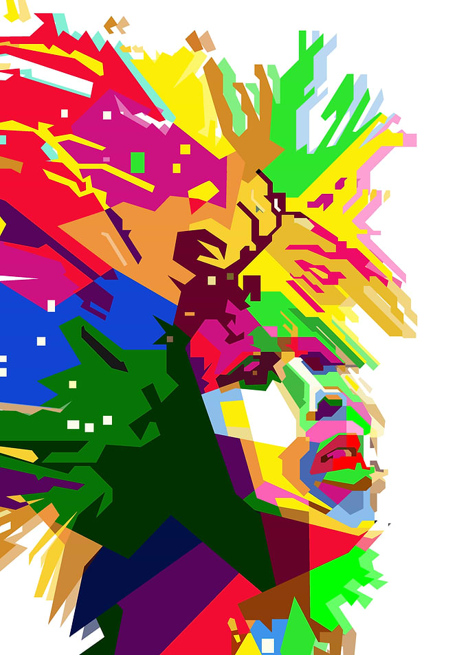 80s Queen Of Rock Singer Pop Art