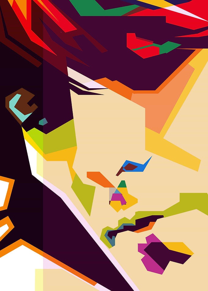 Rock Guitarist British Iconic Band Pop Art