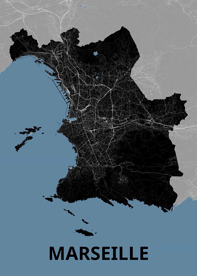 Marseille City Map