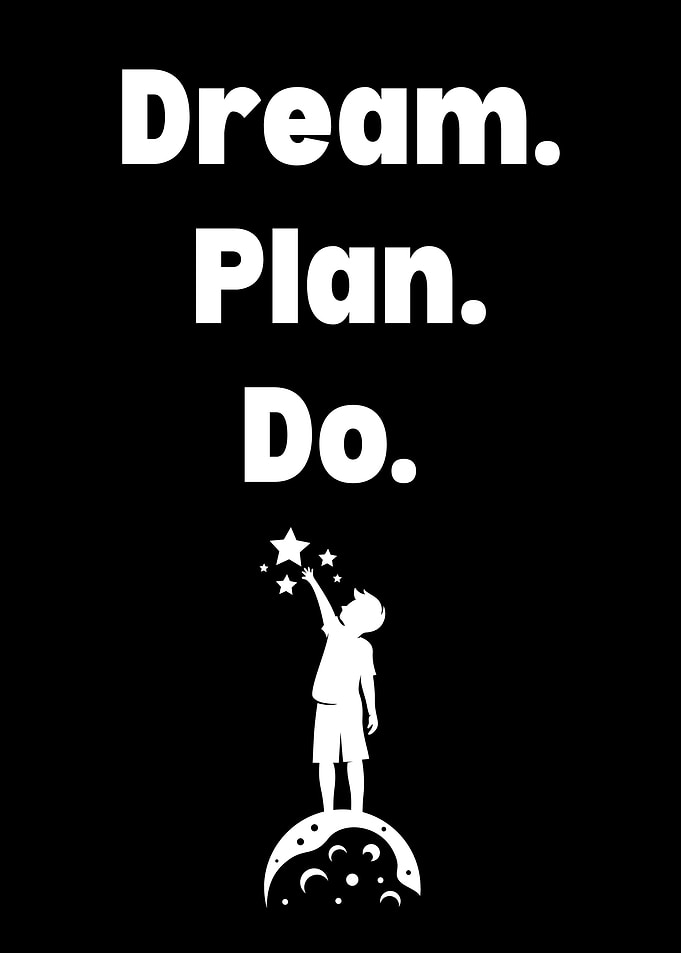 Dream Plan Do - Inspirational Art
