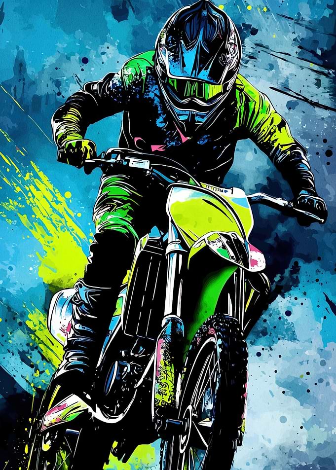 Motocross Rider Action