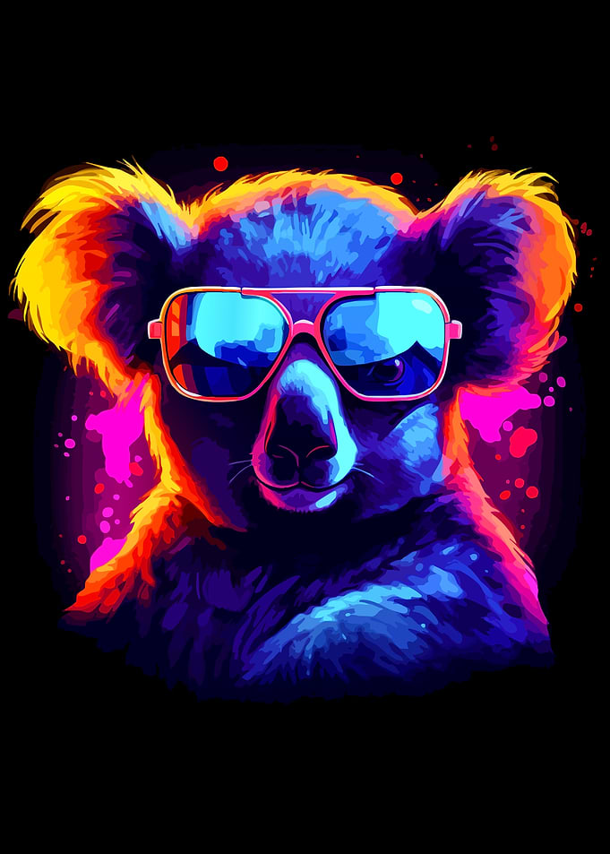 Cool Koala with Sunglasses