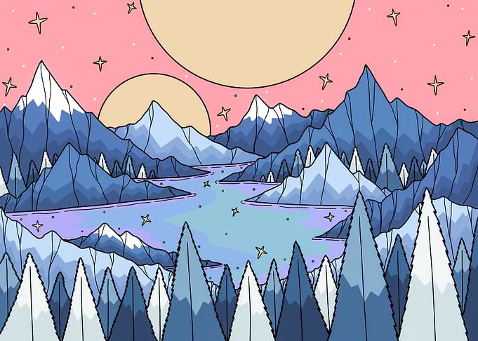 Stars and lakes