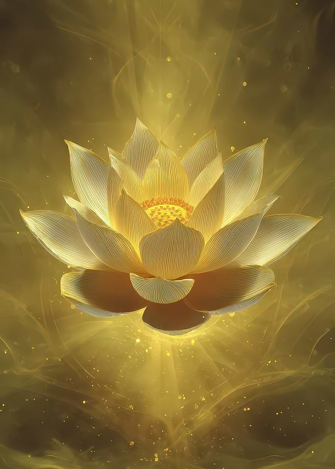 Golden Lotus Flower