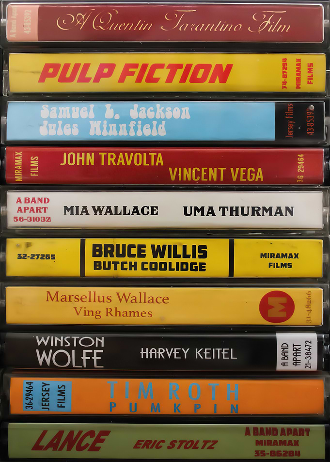 Pulp Fiction Cassette Tape Collection