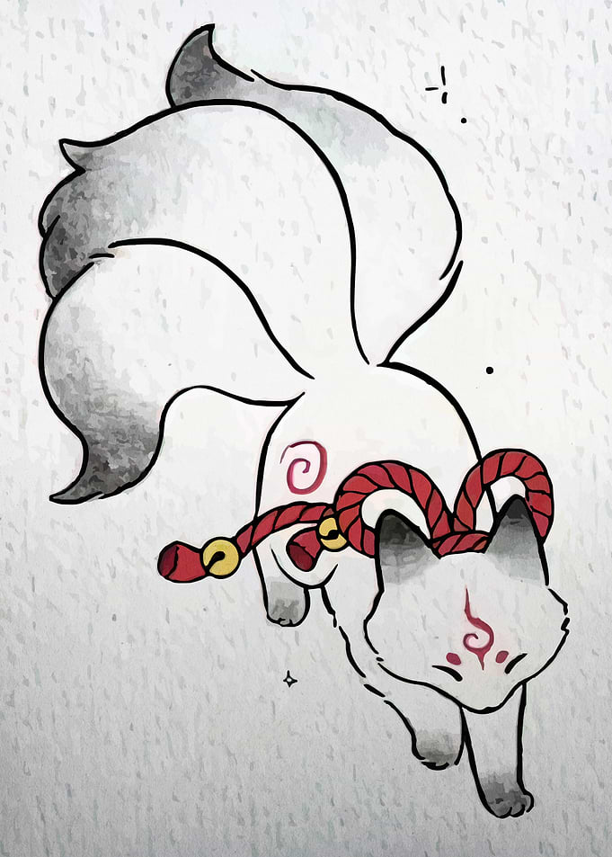 Nine-tailed Fox Illustration