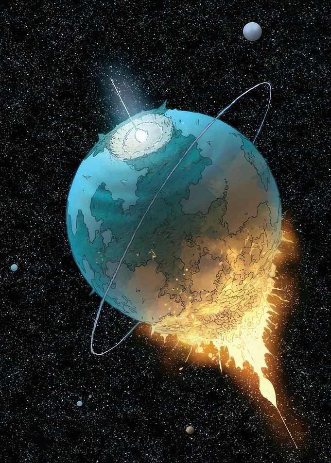 Planet Destruction in Silver Space