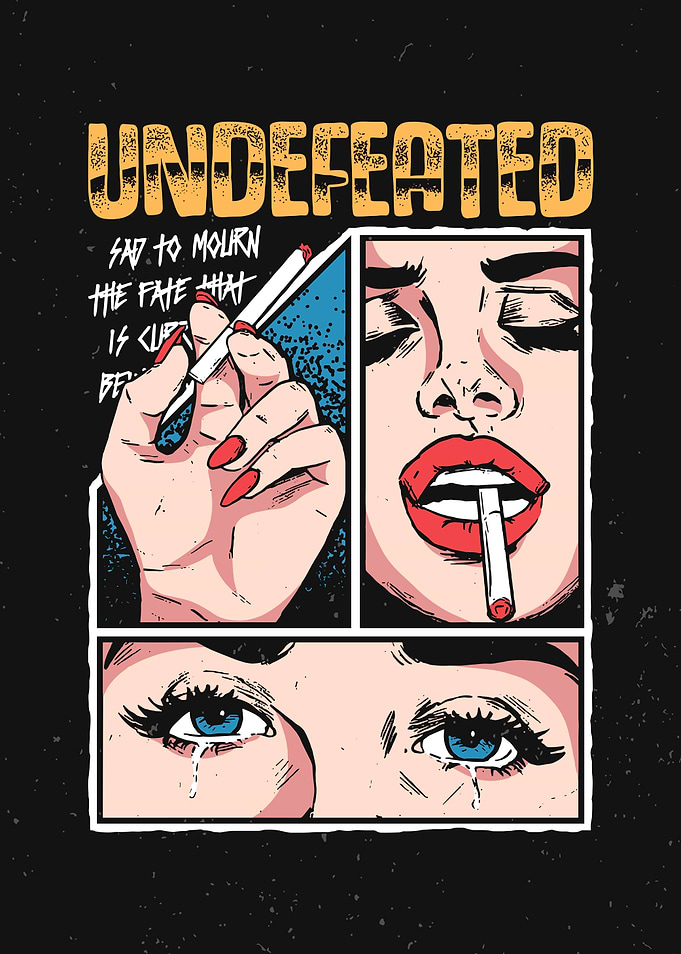 Undefeated Sadness Comic Art