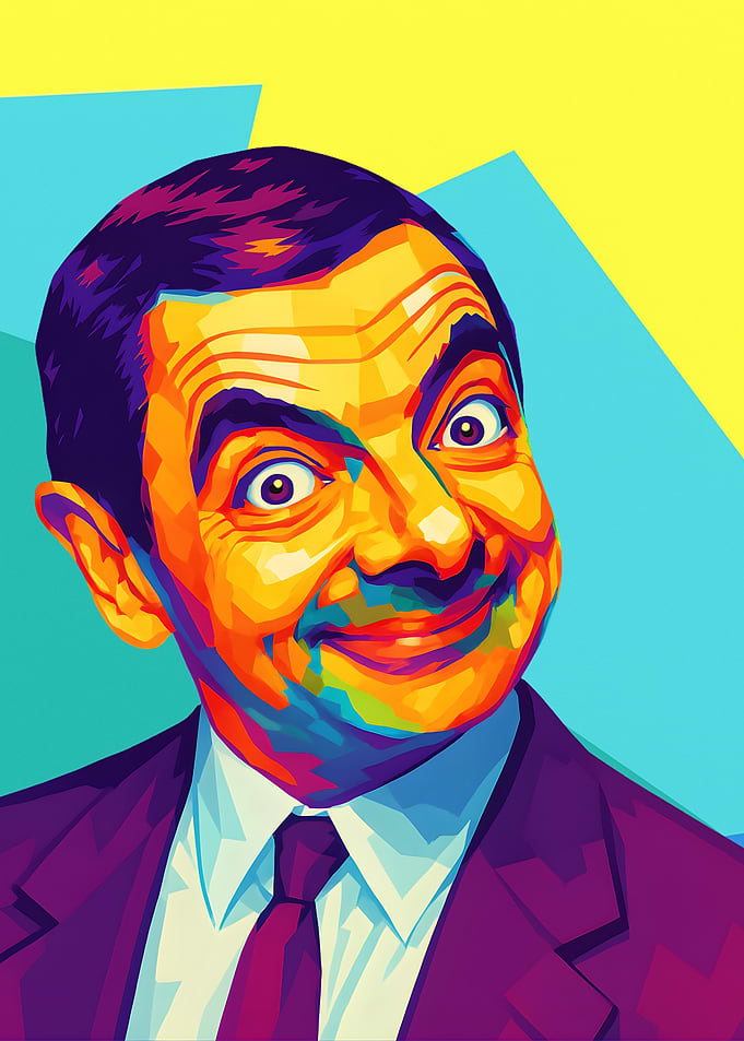 Mr. Bean Pop Art Style